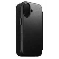 NOMAD pokrowiec case etui z klapką iPhone 17 MagSafe skóra naturalna (black)