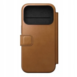 NOMAD pokrowiec case etui z klapką iPhone 17 Pro MagSafe skóra naturalna (english tan-c)