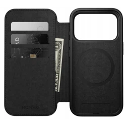 NOMAD pokrowiec case etui z klapką iPhone 17 Pro MagSafe skóra naturalna (english tan-c)