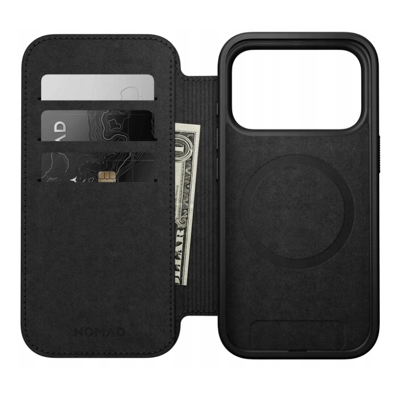 NOMAD pokrowiec case etui z klapką iPhone 17 Pro MagSafe skóra naturalna (english tan-c)