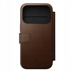 NOMAD pokrowiec case etui z klapką iPhone 17 ProMax MagSafe skóra naturalna (brown)