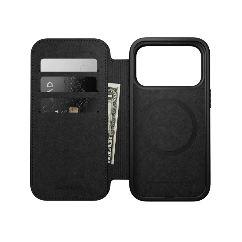 NOMAD pokrowiec case etui z klapką iPhone 17 ProMax MagSafe skóra naturalna (brown)