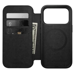 NOMAD pokrowiec case etui z klapką iPhone 17 Pro MagSafe skóra naturalna (brown)