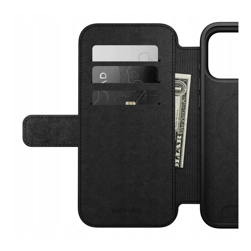 NOMAD pokrowiec case etui z klapką iPhone 17 ProMax MagSafe skóra naturalna (english tan-c)