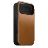 NOMAD pokrowiec case etui z klapką iPhone 17 ProMax MagSafe skóra naturalna (english tan-c)