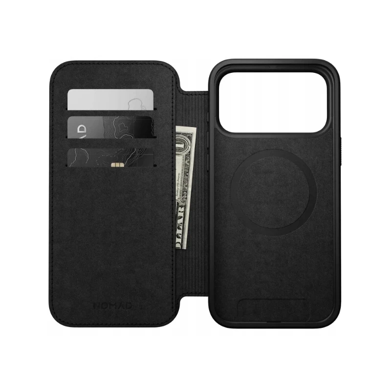 NOMAD pokrowiec case etui z klapką iPhone 17 ProMax MagSafe skóra naturalna (english tan-c)