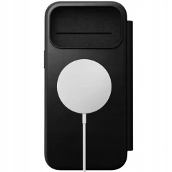 NOMAD pokrowiec case etui z klapką iPhone 17 ProMax MagSafe skóra naturalna (black)