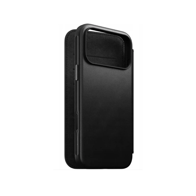 NOMAD pokrowiec case etui z klapką iPhone 17 ProMax MagSafe skóra naturalna (black)
