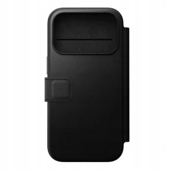 NOMAD pokrowiec case etui z klapką iPhone 17 Pro MagSafe skóra naturalna (black)