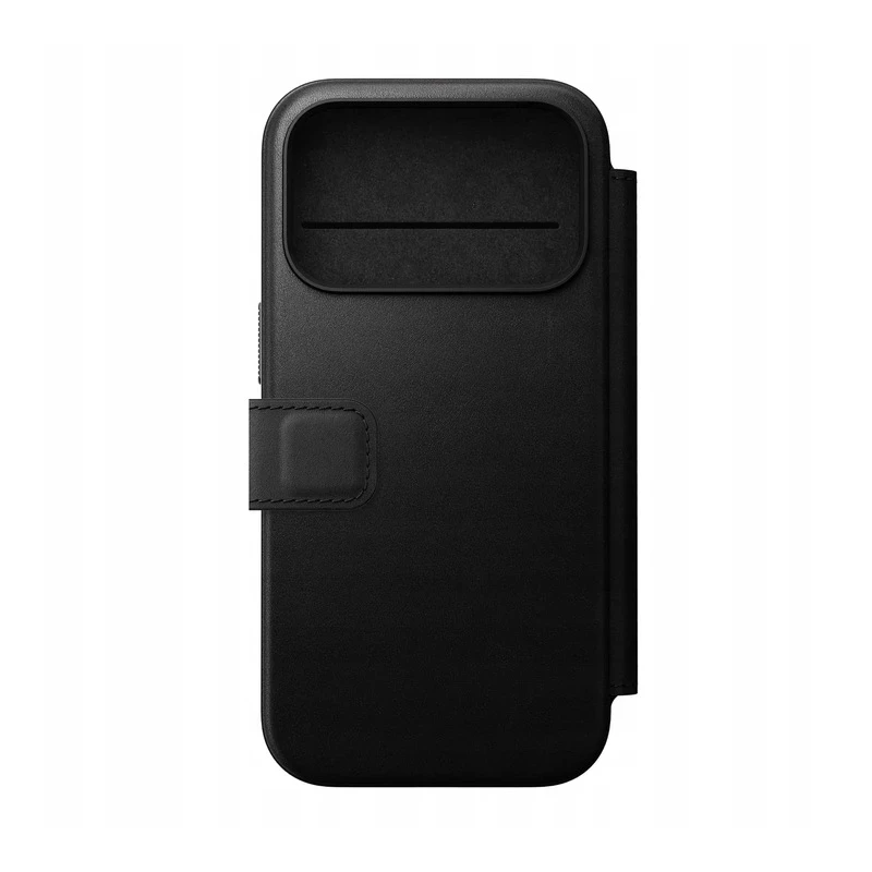 NOMAD Modern Leather Folio - skórzane etui do iPhone 17 Pro kompatybilne z MagSafe (black)