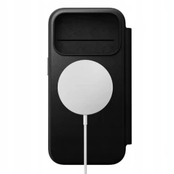 NOMAD pokrowiec case etui z klapką iPhone 17 Pro MagSafe skóra naturalna (black)