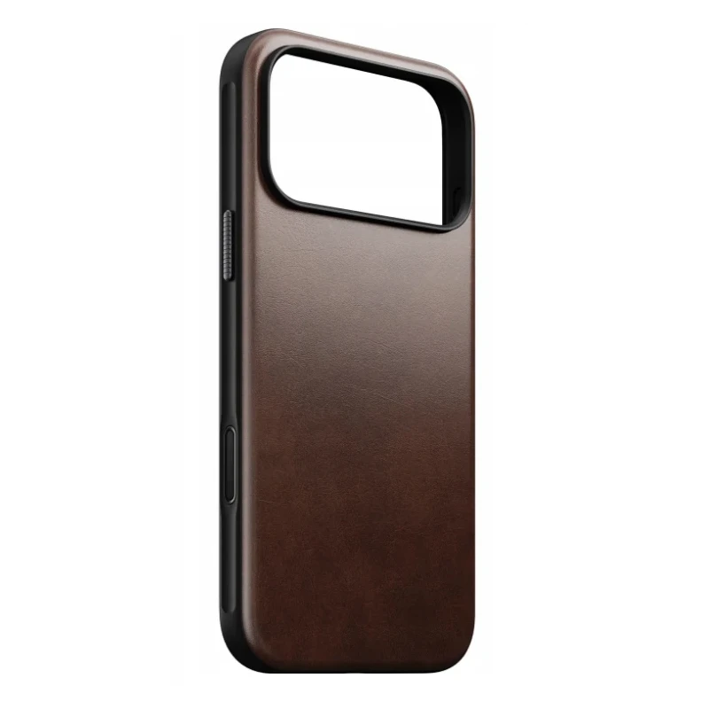 NOMAD plecki case etui iPhone 17 Pro MagSafe naturalna skóra Horween (rustic brown)