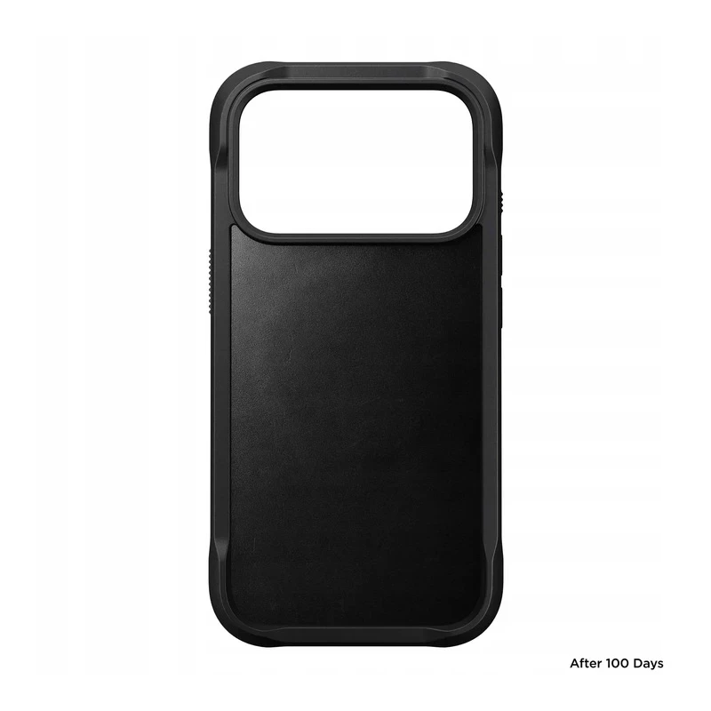 NOMAD Rugged Leather Case - skórzane etui do iPhone 17 Pro kompatybilne z MagSafe  skóra Horween (black)
