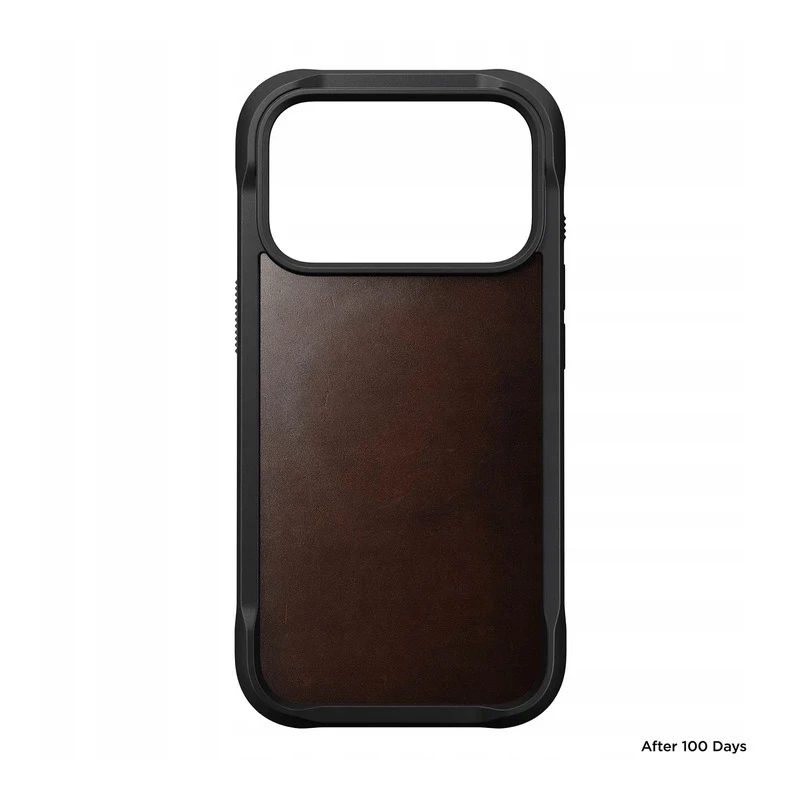 NOMAD Rugged Leather Case - skórzane etui do iPhone 17 Pro kompatybilne z MagSafe  skóra Horween (rustic brown)