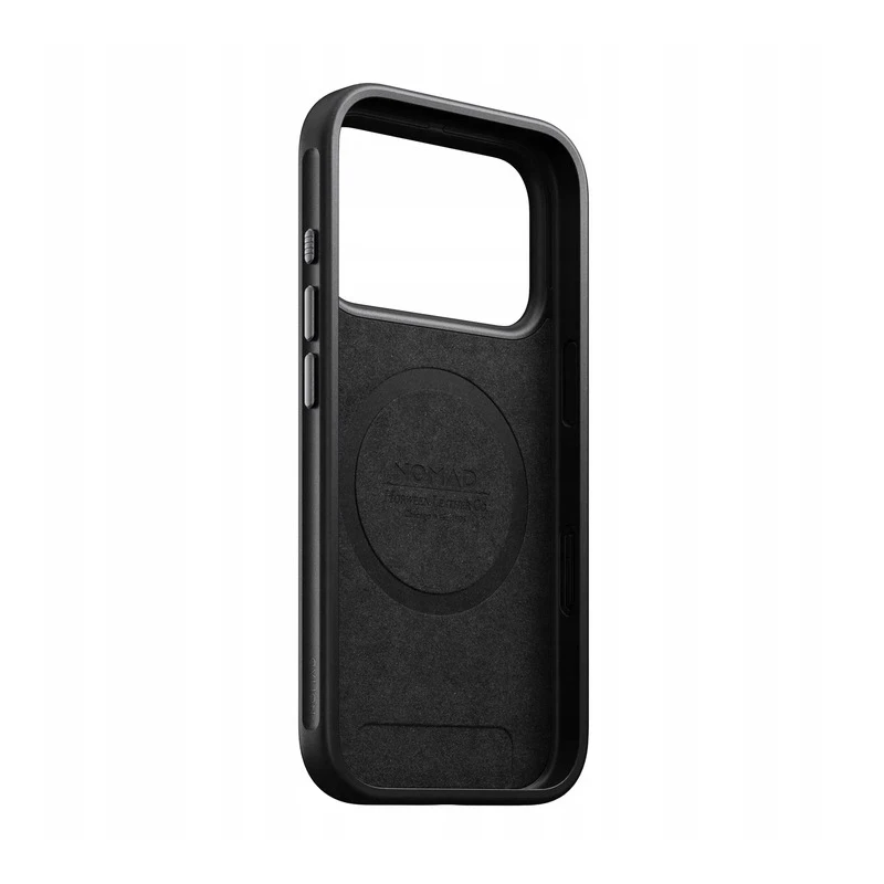 NOMAD Modern Leather Case - skórzane etui do iPhone 17 Pro kompatybilne z MagSafe  skóra Horween (black)