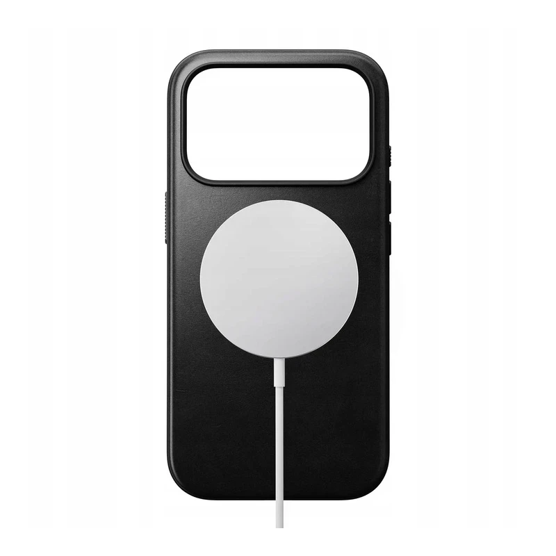 NOMAD Modern Leather Case - skórzane etui do iPhone 17 Pro kompatybilne z MagSafe  skóra Horween (black)