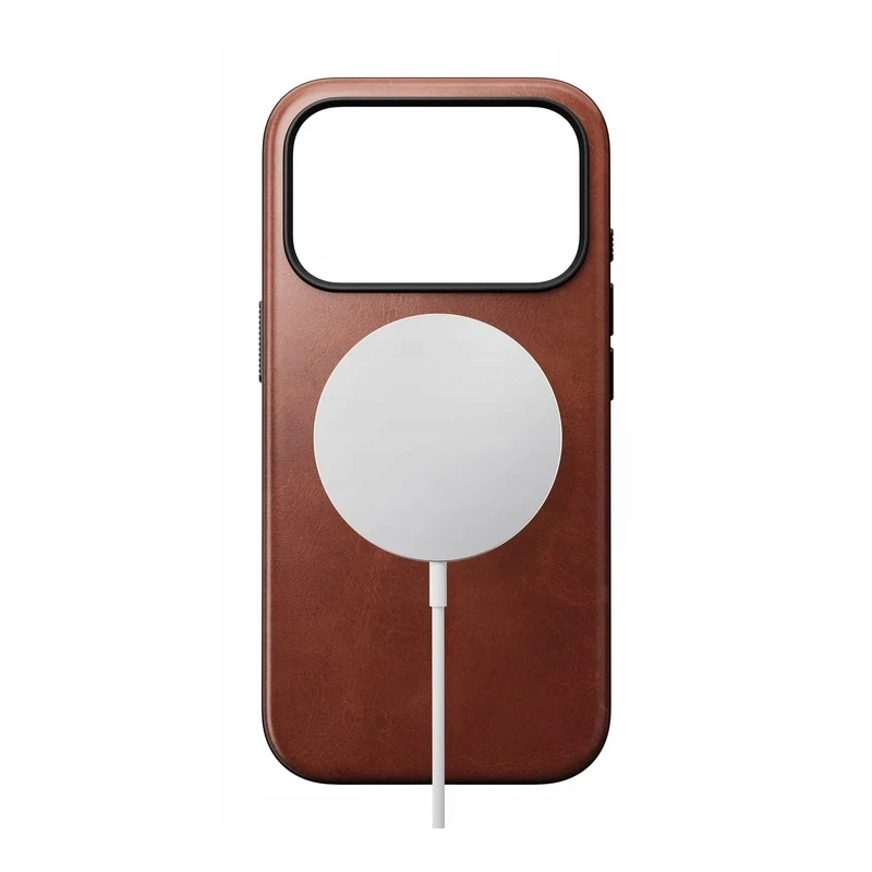 NOMAD Modern Leather Case - skórzane etui do iPhone 17 Pro kompatybilne z MagSafe  skóra Horween (olde dublin)