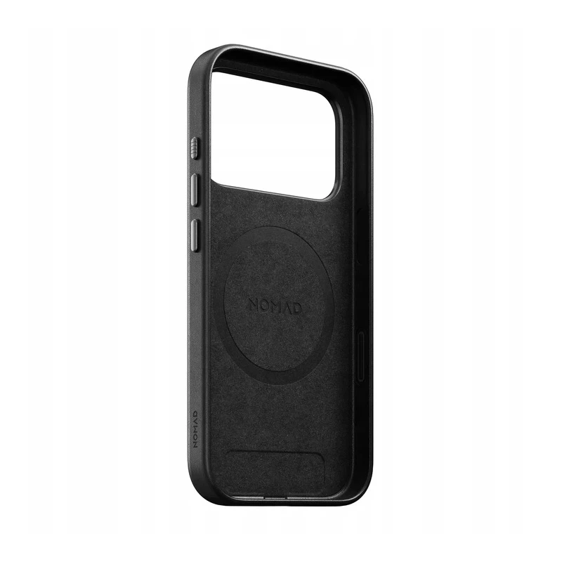 NOMAD Leather case plecki etui obudowa iPhone 17Pro MagSafe skóra naturalna (black)