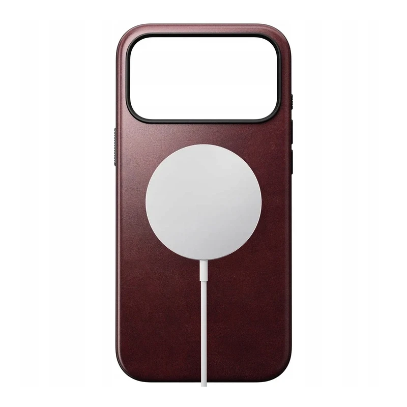 NOMAD pokrowiec case etui skórzane iPhone 17 Pro Max MagSafe skóra Horween (burgundy)