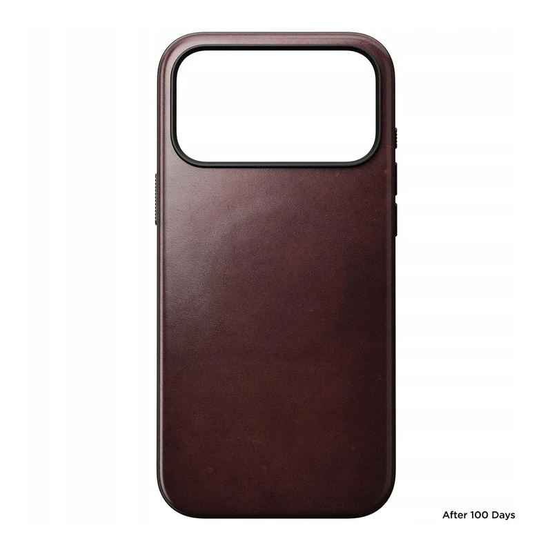 NOMAD pokrowiec case etui skórzane iPhone 17 Pro Max MagSafe skóra Horween (burgundy)