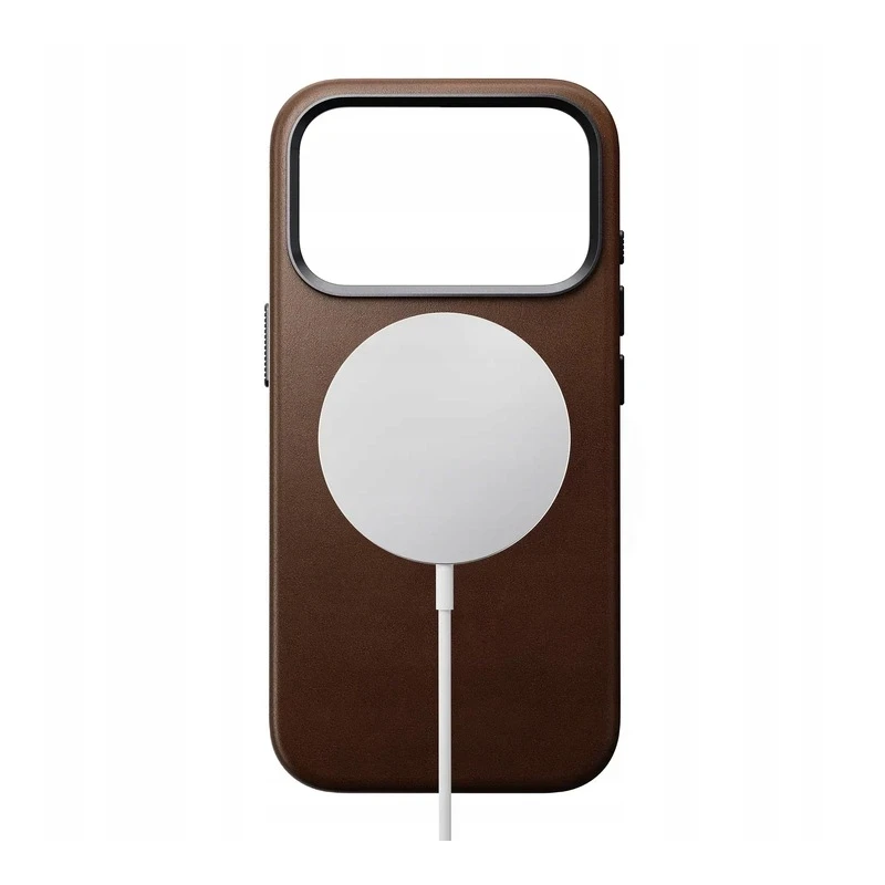NOMAD Leather case plecki etui obudowa iPhone 17Pro MagSafe skóra naturalna (brown)