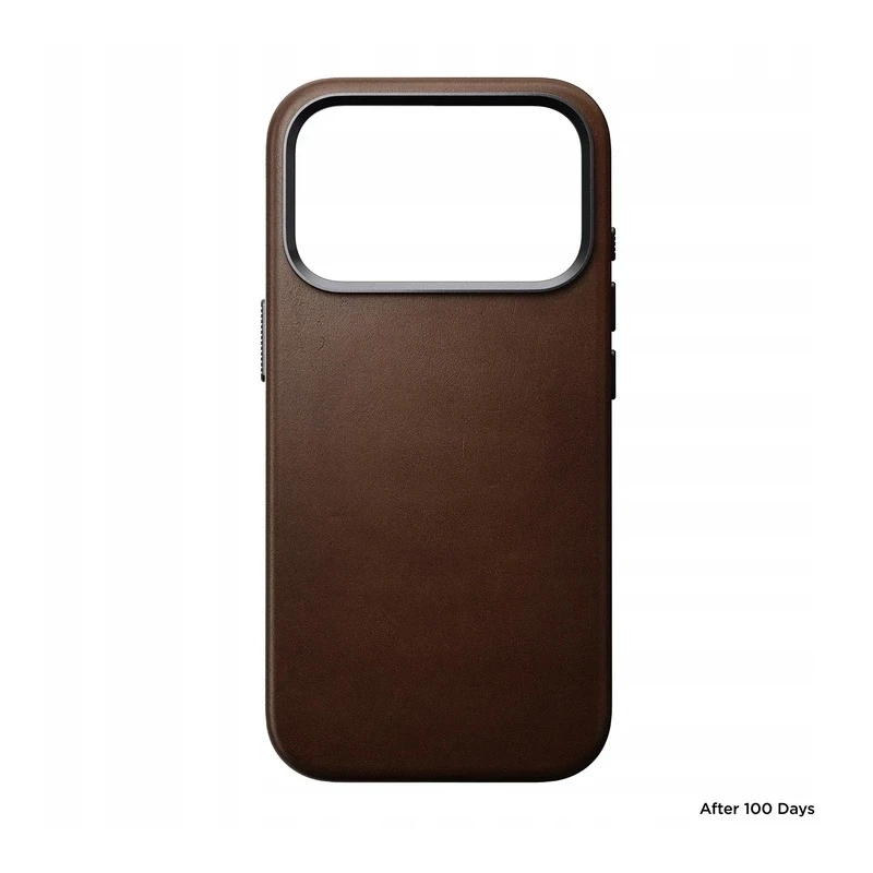 NOMAD Leather case plecki etui obudowa iPhone 17Pro MagSafe skóra naturalna (brown)