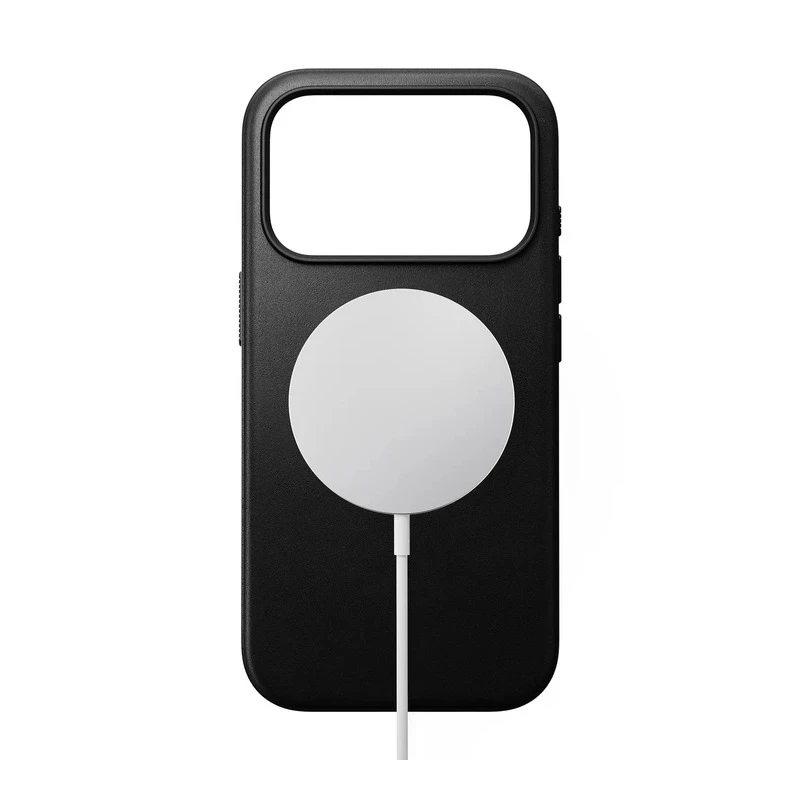 NOMAD Modern Leather Case - skórzane etui do iPhone 17 Pro kompatybilne z MagSafe (black)
