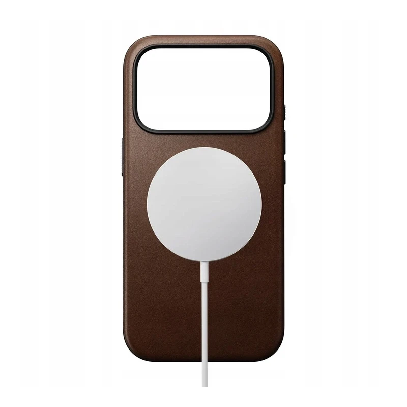 NOMAD Modern Leather Case - skórzane etui do iPhone 17 Pro kompatybilne z MagSafe (brown)