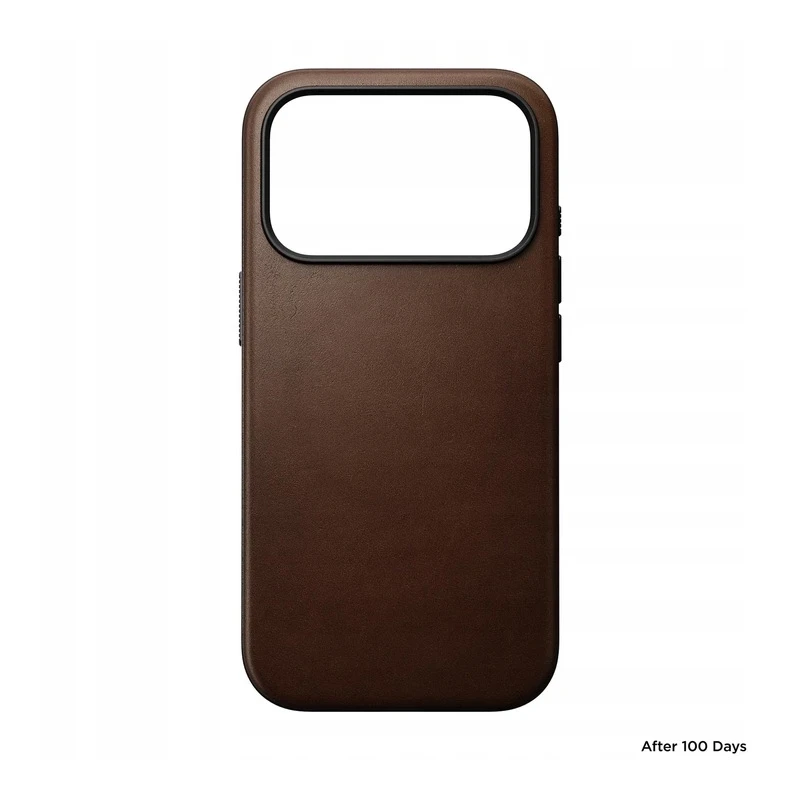 NOMAD Modern Leather Case - skórzane etui do iPhone 17 Pro kompatybilne z MagSafe (brown)