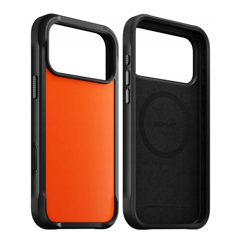 NOMAD Rugged Case - etui do iPhone 17 Pro kompatybilne z MagSafe (ultra orange)