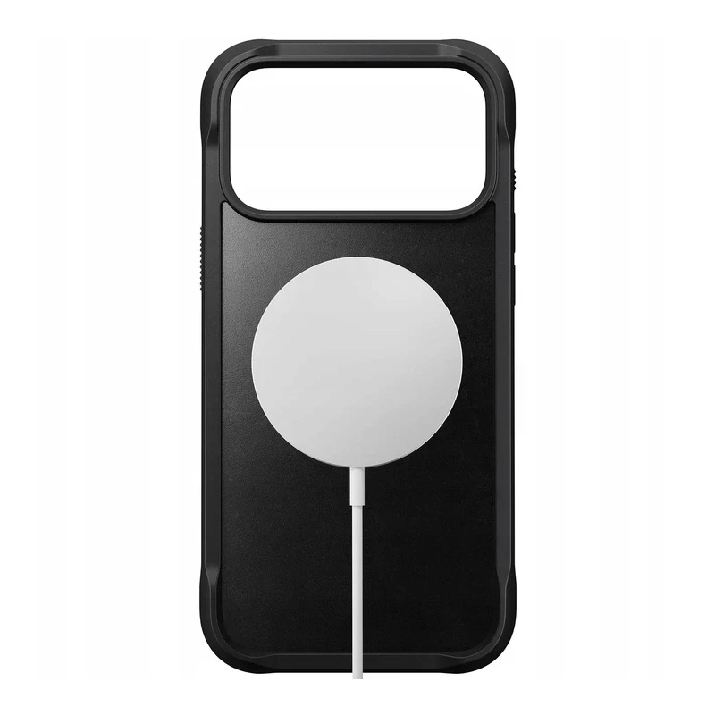 NOMAD Rugged Leather Case - skórzane etui do iPhone 17 Pro Max kompatybilne z MagSafe  skóra Horween (black)