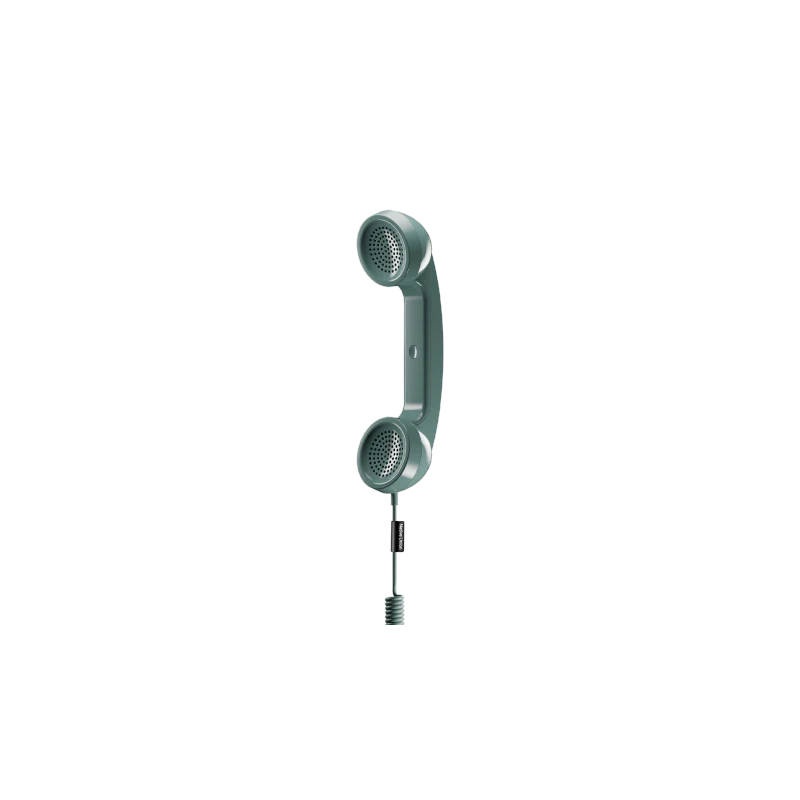 Native Union Pop Phone - słuchawka telefoniczna USB-C z funkcją odbierania i kończenia połączeń (slate green)
