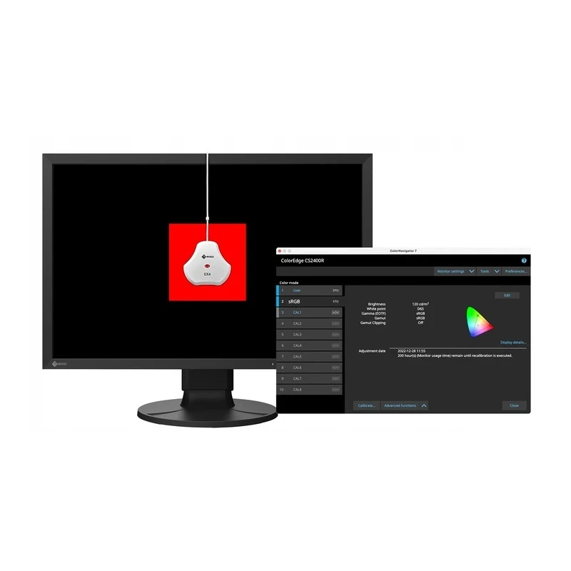 EIZO ColorEdge CS2400R - monitor 24", 1920 x 1200, WUXGA, sRGB 100%, kalibracja sprzętowa