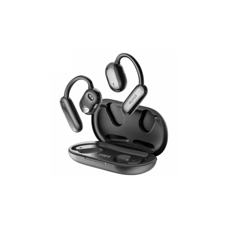 Statik Aktive Open Bluetooth Earbuds - bezprzewodowe słuchawki douszne z przewodnictwem powietrznym (black)
