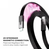Statik MagStack Slim Pro - kabel USB-C - USB-C 1m, w nylonowym oplocie, płaski, zwijany magnetycznie (black)