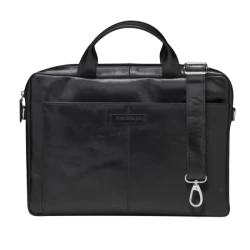 dbramante1928 Amalienborg - skórzana torba z paskiem na ramię oraz kieszenią na laptop 15" (black)