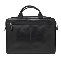 dbramante1928 Amalienborg - skórzana torba z paskiem na ramię oraz kieszenią na laptop 15" (black)