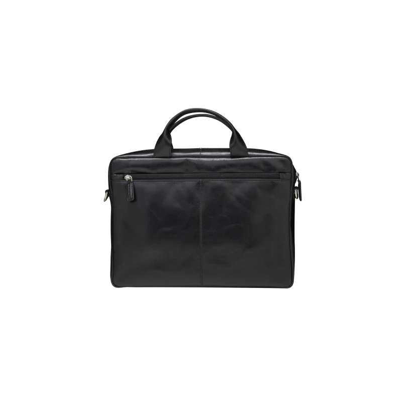 dbramante1928 Amalienborg - skórzana torba z paskiem na ramię oraz kieszenią na laptop 15" (black)