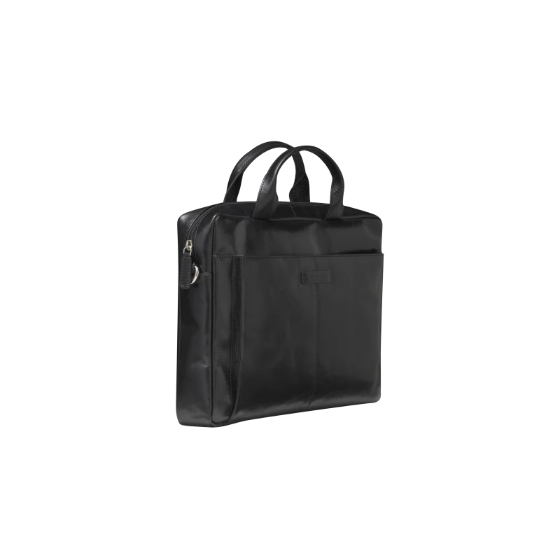 dbramante1928 Amalienborg - skórzana torba z paskiem na ramię oraz kieszenią na laptop 15" (black)