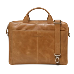 dbramante1928 Amalienborg - skórzana torba z paskiem na ramię oraz kieszenią na laptop 15" (tan)