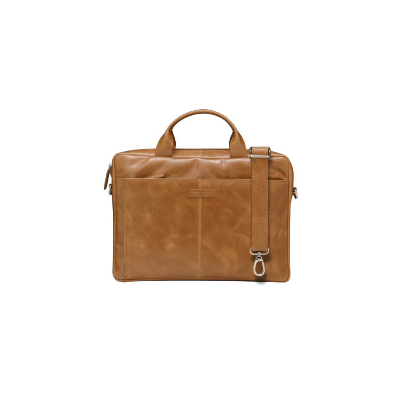 dbramante1928 Amalienborg - skórzana torba z paskiem na ramię oraz kieszenią na laptop 15" (tan)
