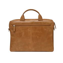 dbramante1928 Amalienborg - skórzana torba z paskiem na ramię oraz kieszenią na laptop 15" (tan)