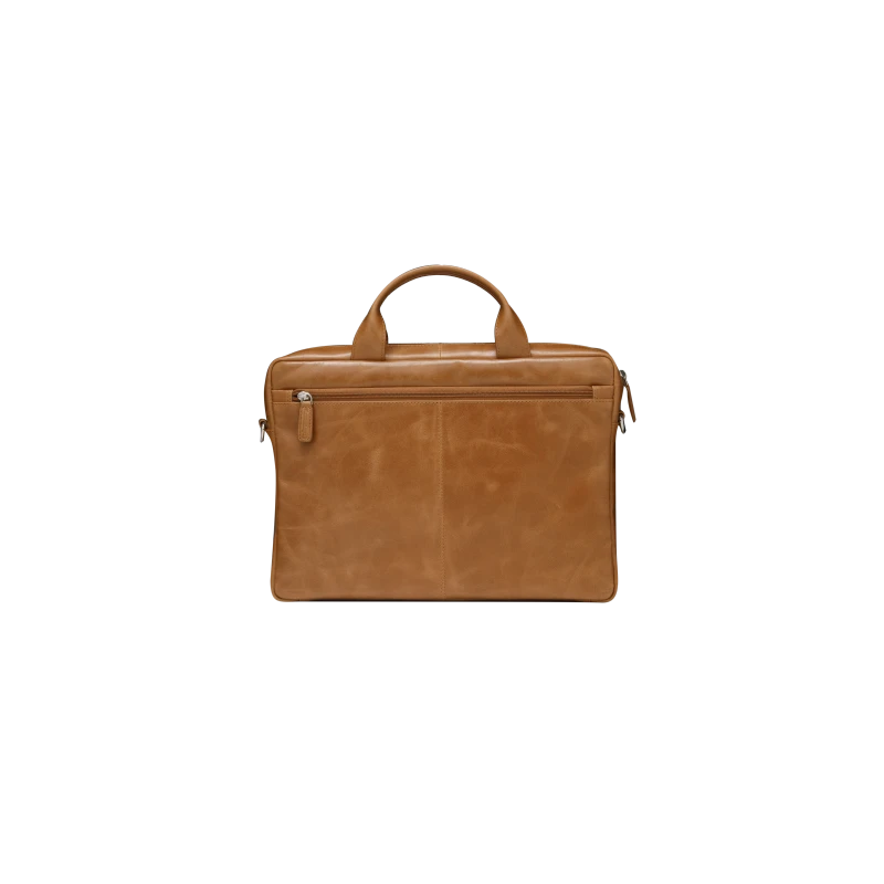 dbramante1928 Amalienborg - skórzana torba z paskiem na ramię oraz kieszenią na laptop 15" (tan)