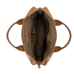 dbramante1928 Amalienborg - skórzana torba z paskiem na ramię oraz kieszenią na laptop 15" (tan)