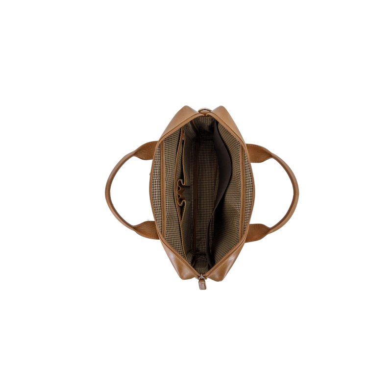 dbramante1928 Amalienborg - skórzana torba z paskiem na ramię oraz kieszenią na laptop 15" (tan)