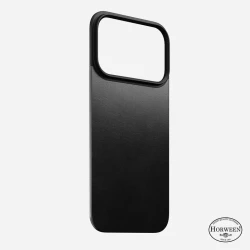 NOMAD nakładka magnetyczna plecki iPhone 17 Pro MagSafe skóra Horween (black)