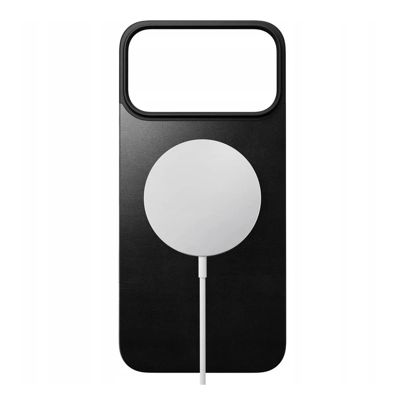 NOMAD nakładka magnetyczna plecki iPhone 17 Pro MagSafe skóra Horween (black)