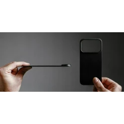 NOMAD nakładka magnetyczna plecki iPhone 17 Pro MagSafe skóra Horween (black)