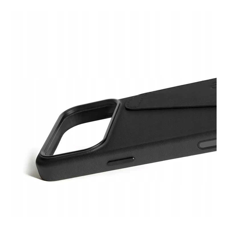 Mujjo Wallet Leather Case - etui skórzane do iPhone 17 Pro Max kompatybilne z MagSafe (black)