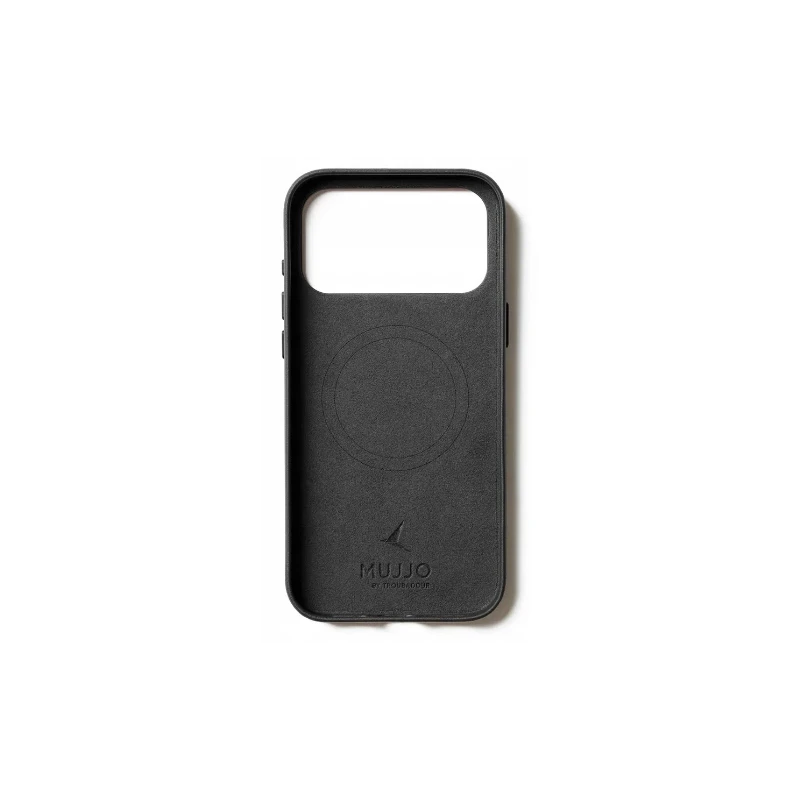 Mujjo Wallet Leather Case - etui skórzane do iPhone 17 Pro Max kompatybilne z MagSafe (black)